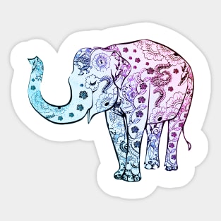 Elephant pattern Sticker